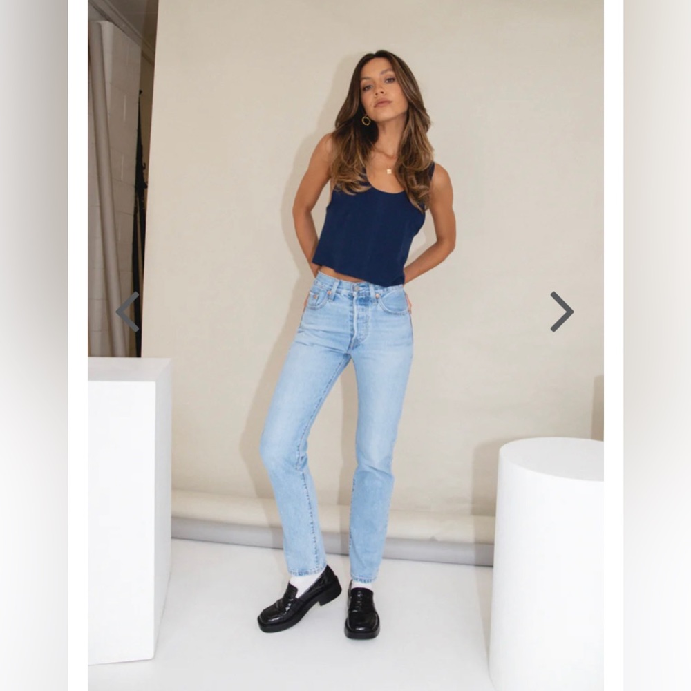 Levi's Light Blue Ankle Jeans